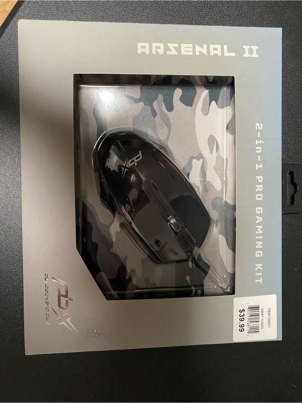 Arsenal II Black Gaming Mouse - Wired Pro Gaming Kit